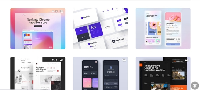  dribbble portfolio