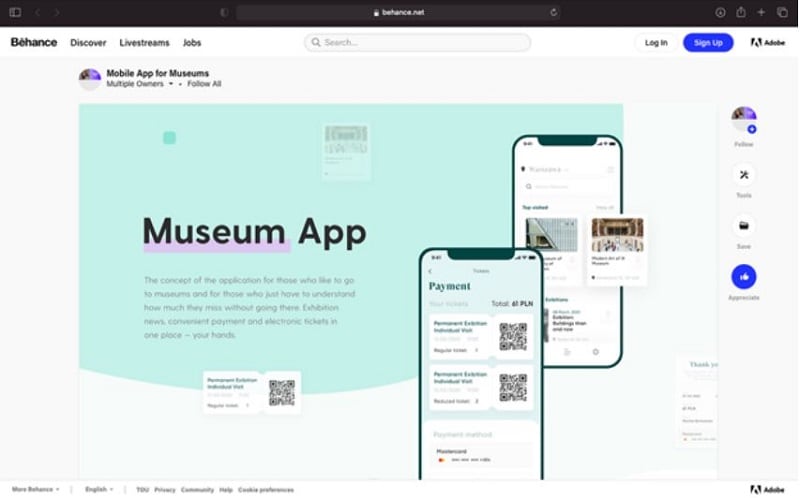  behance mobile app design
