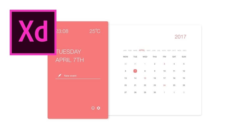 adobe xd calendar