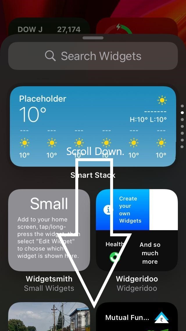 google widget iphone