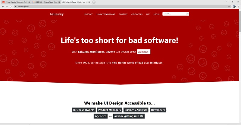 free wireframe templates for website