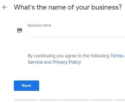 free google business website