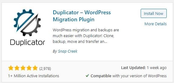 clone wordpress site
