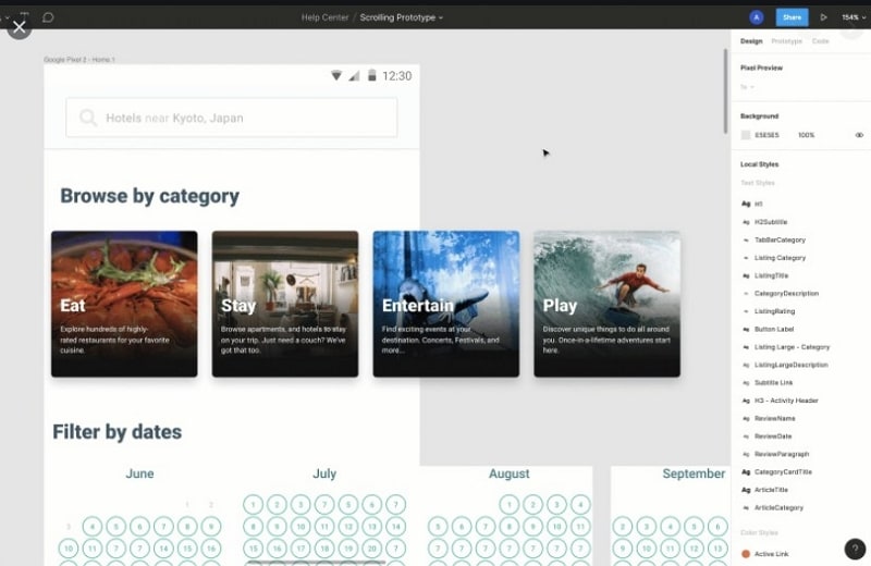 figma scrolling