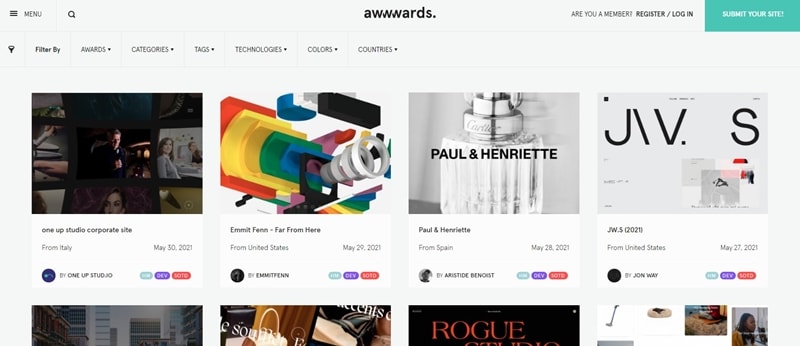 web app design inspiration