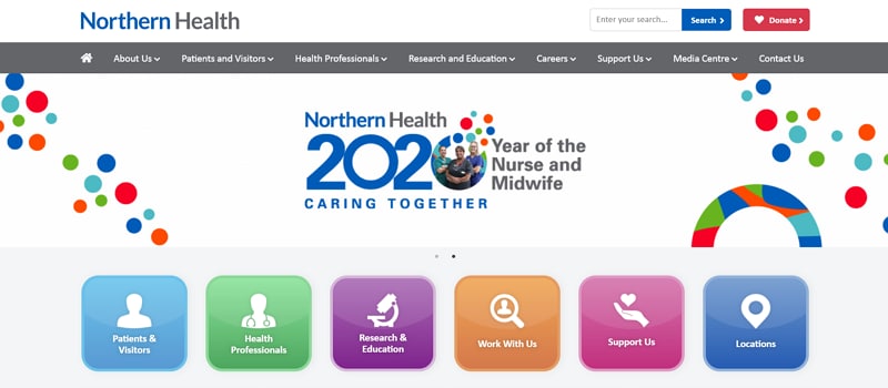 best medical website design