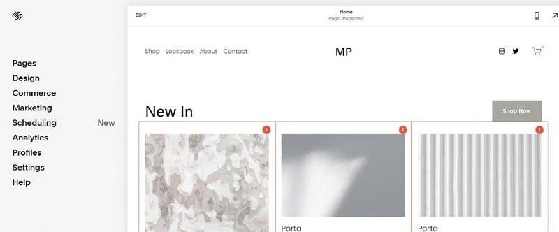 e commerce squarespace