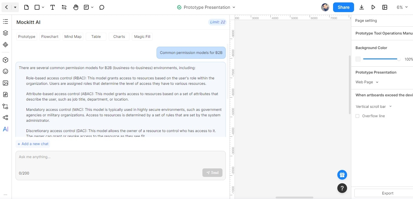 mockitt ai writing prompt