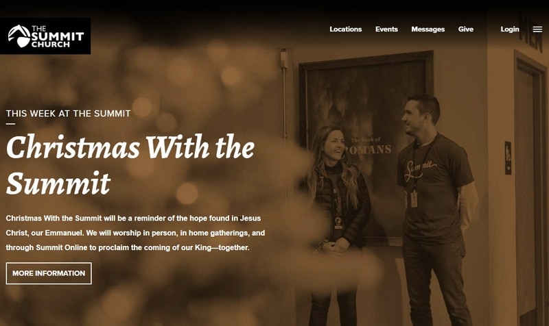 church website design