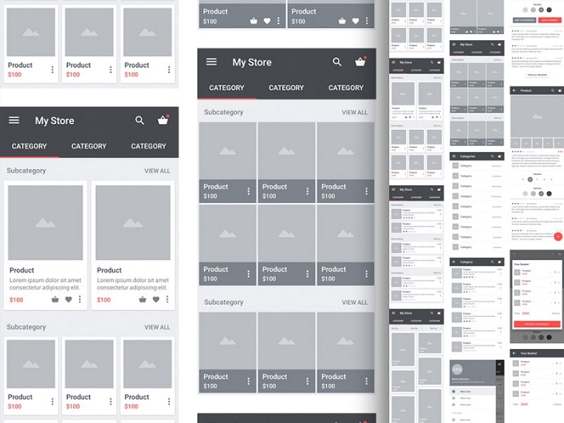 sketch wireframe template