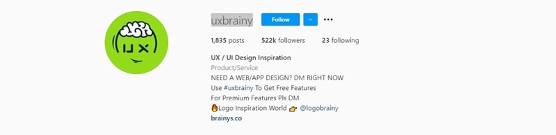instagram ui