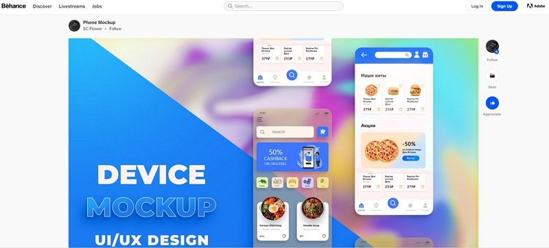 behance mockup