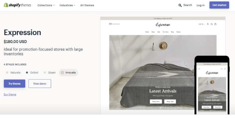 shopify theme store