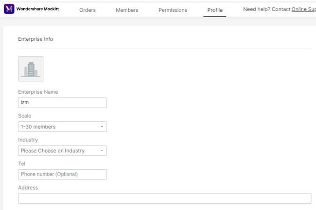 modify mockitt profile