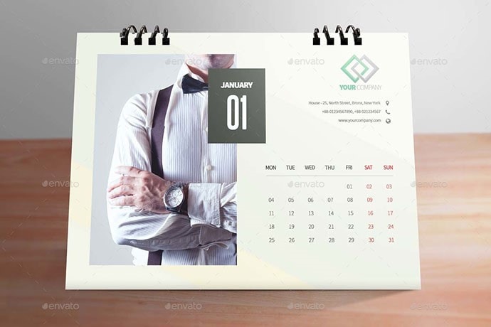 table calendar design