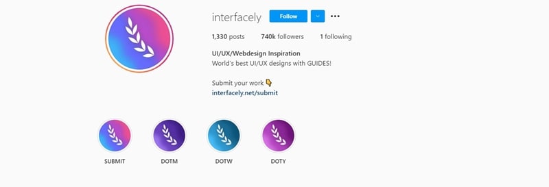 instagram ui design
