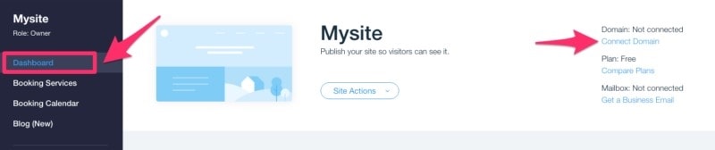  wix make a  website