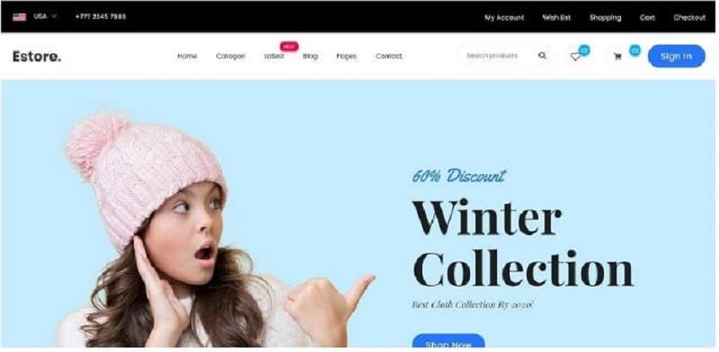 online shopping templates