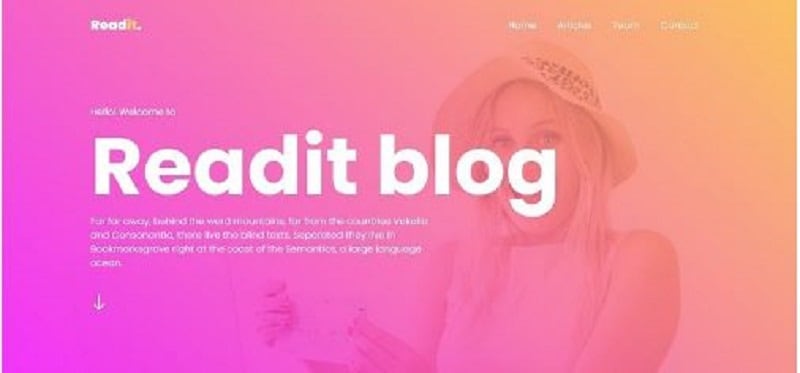 free blog website templates