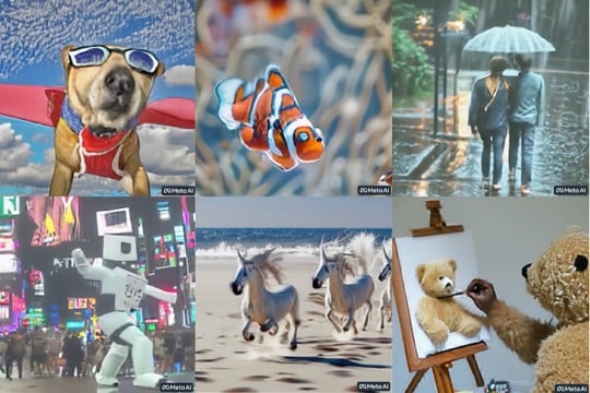 meta ai text-to-video examples