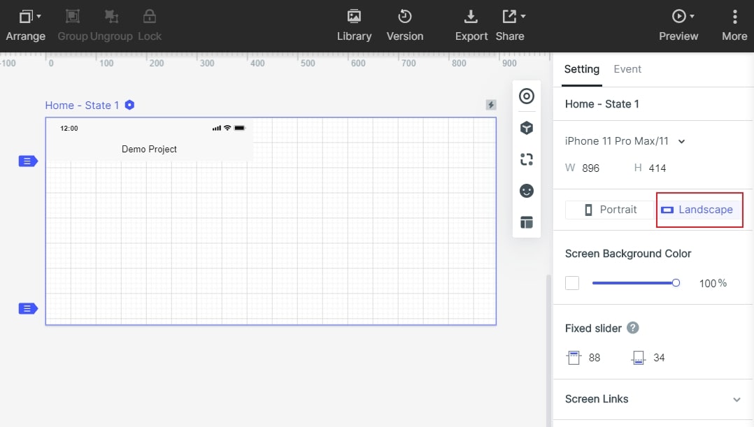 screen properties