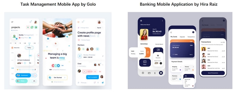 dribbble ui