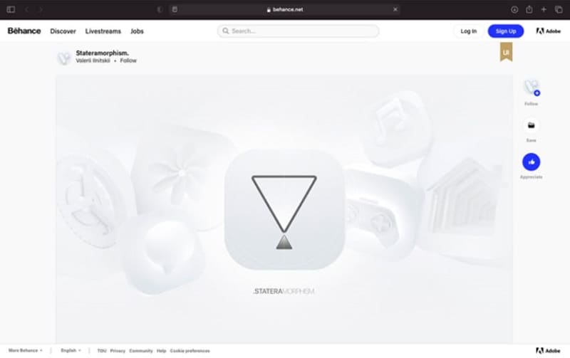 behance icon vector