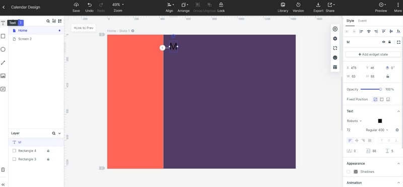 figma calendar template