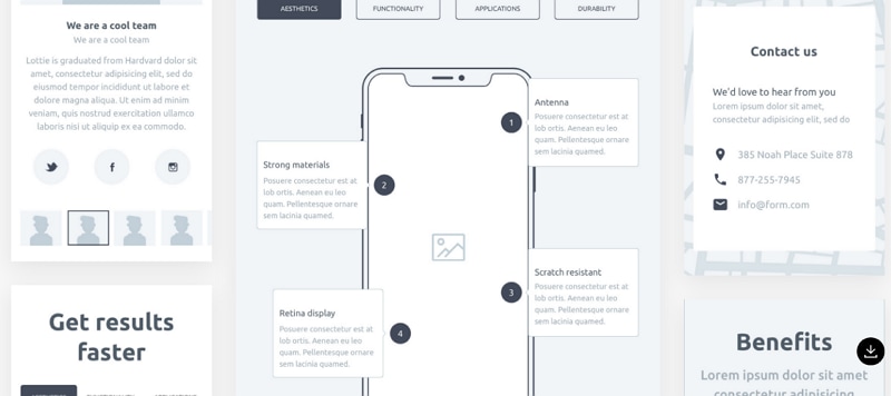 invision wireframe kit
