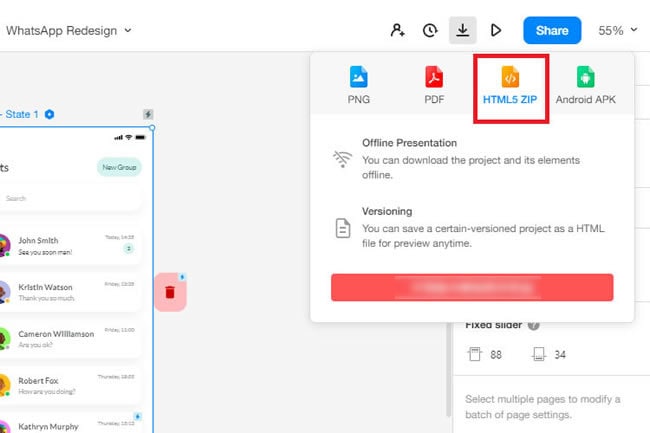 offline presentation html