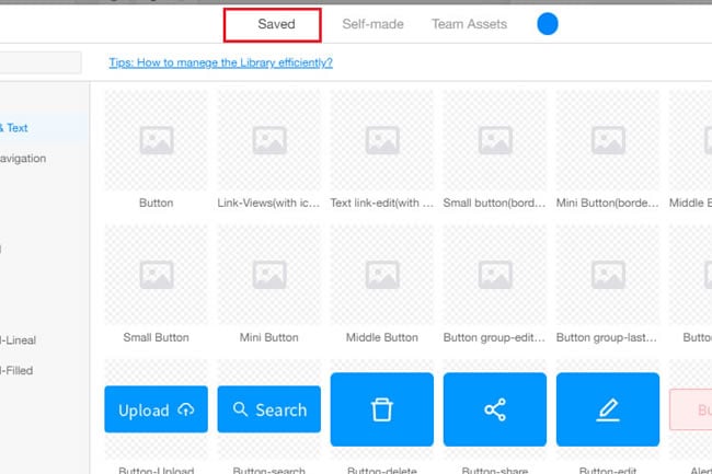 access saved resources library step 2