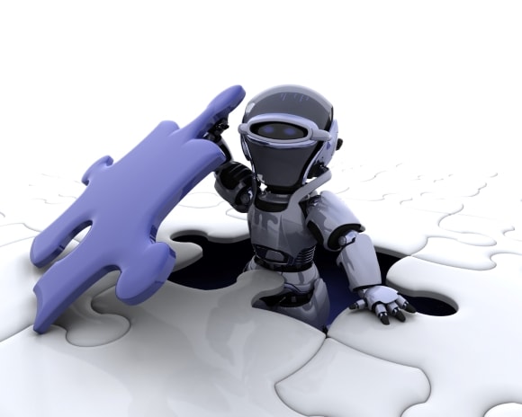 ai holding a puzzle piece