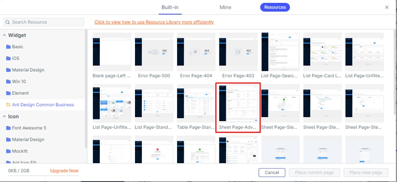invision wireframe kit