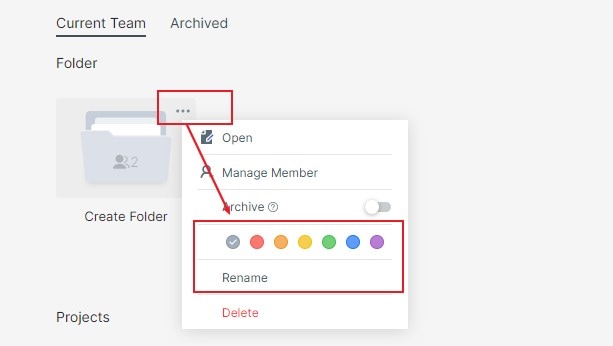 set folder name and icon