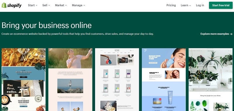 create a shopify store