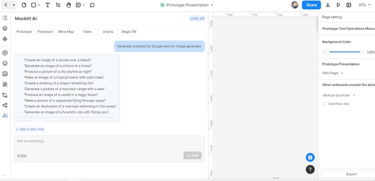 mockitt ai generated prompts