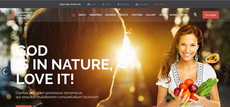 church website templates