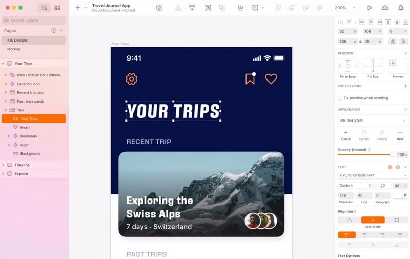 sketch app design