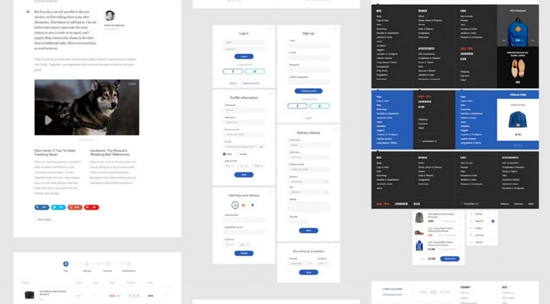  free mobile wireframe kit