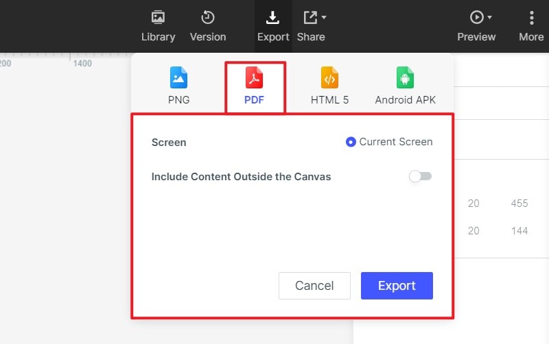from adobe xd to pdf