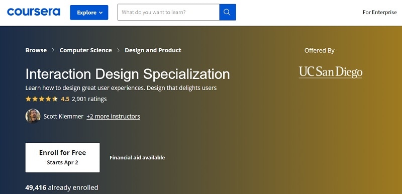 interaction design courses