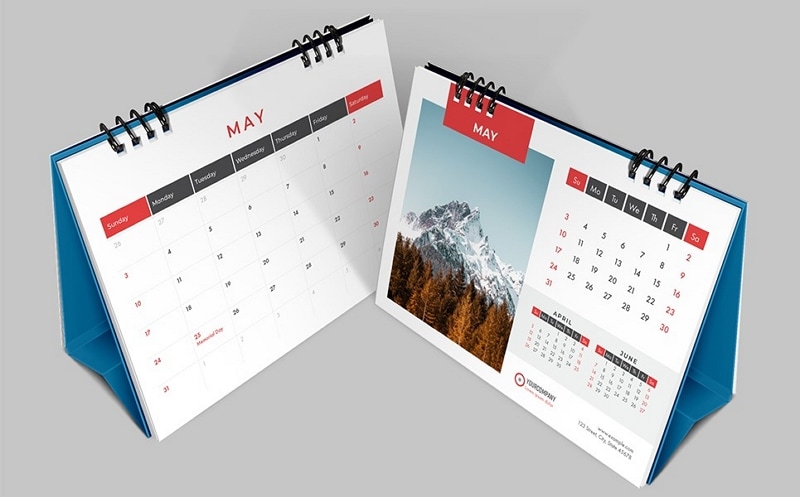 table calendar design