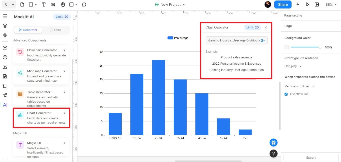 chart generator ai prompt