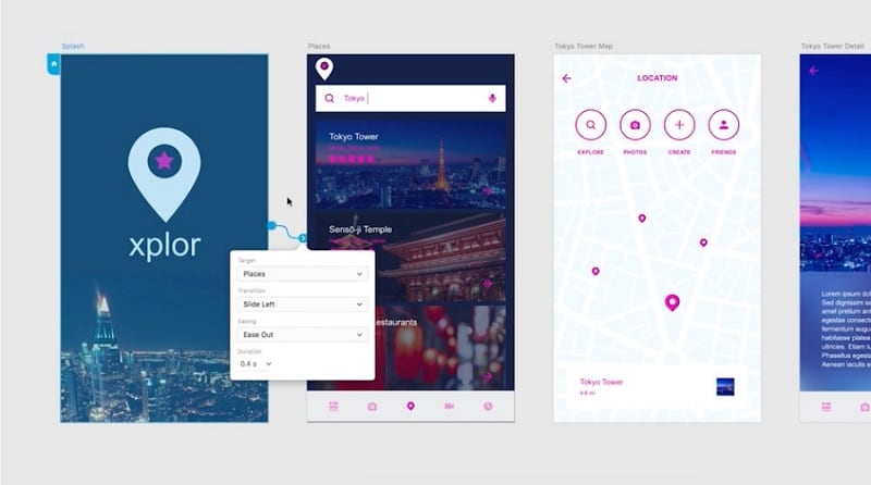 invision clickable prototype