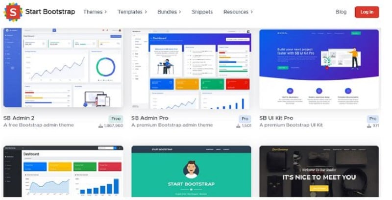 bootstrap 4 website templates