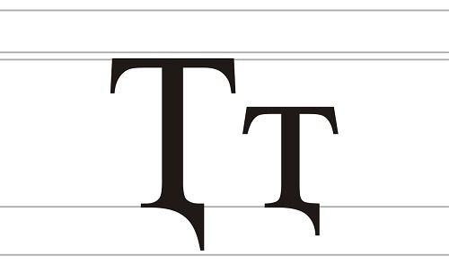 font numbers below baseline