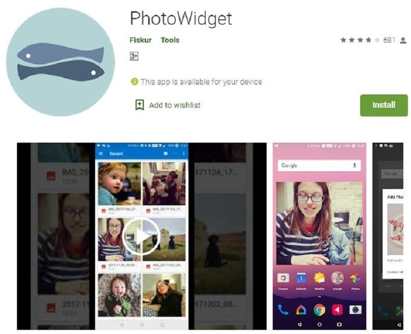 fiskur photowidget
