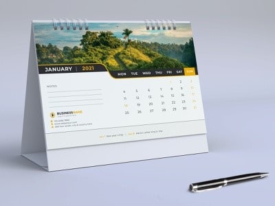 calendar desk design