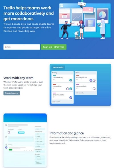 landing page design