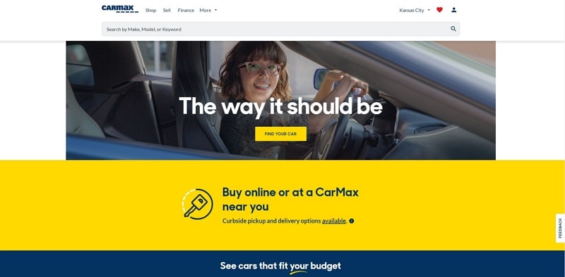 carmax for homepage design